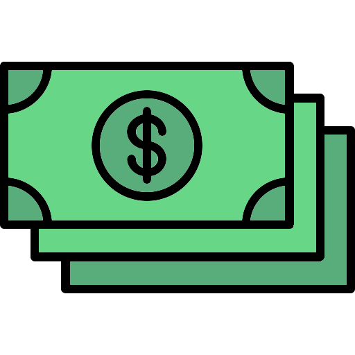 Aceitamos dinheiro como forma de pagamento